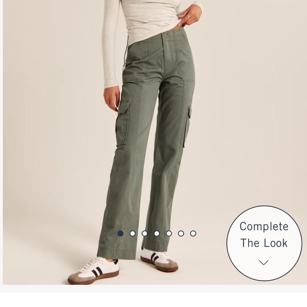 Abercrombie relaxed cargo - olive